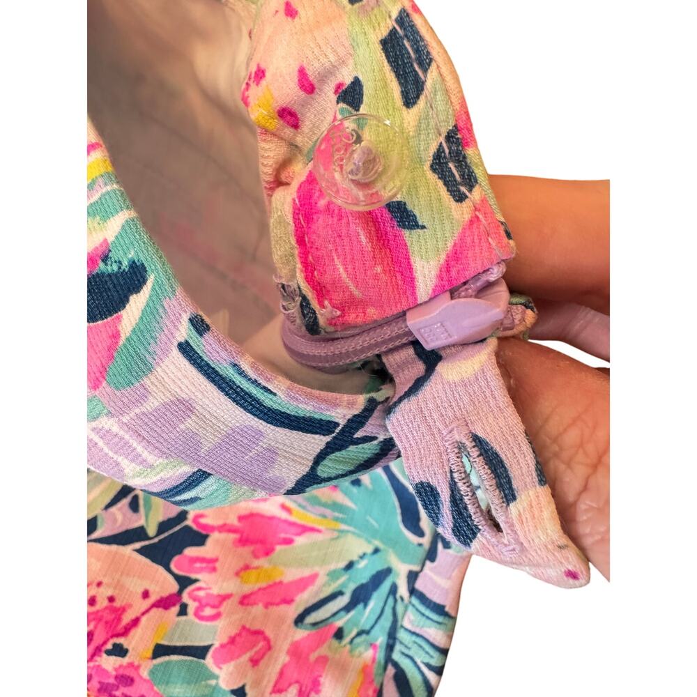 Lilly Pulitzer Jungle Utopia Shorts Size 2 Scallop Hem Floral Tropical Print - Picture 9 of 10